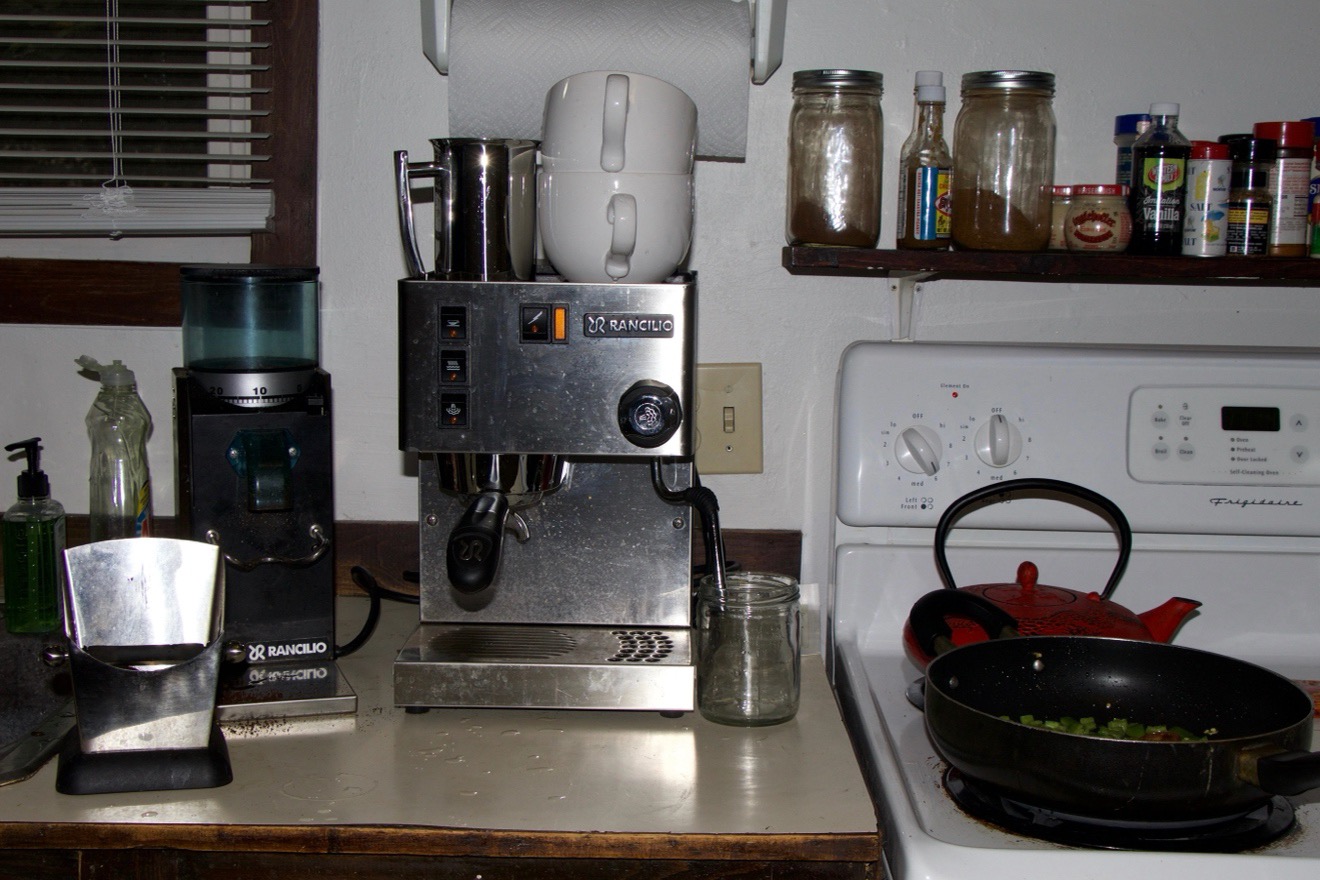 A photo of an esperesso machine in Montana